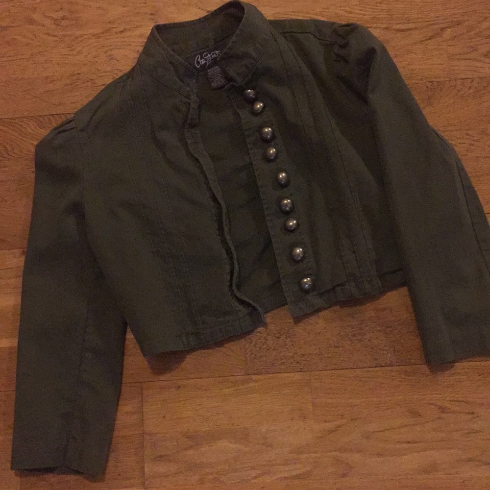 Mid length jacket army green